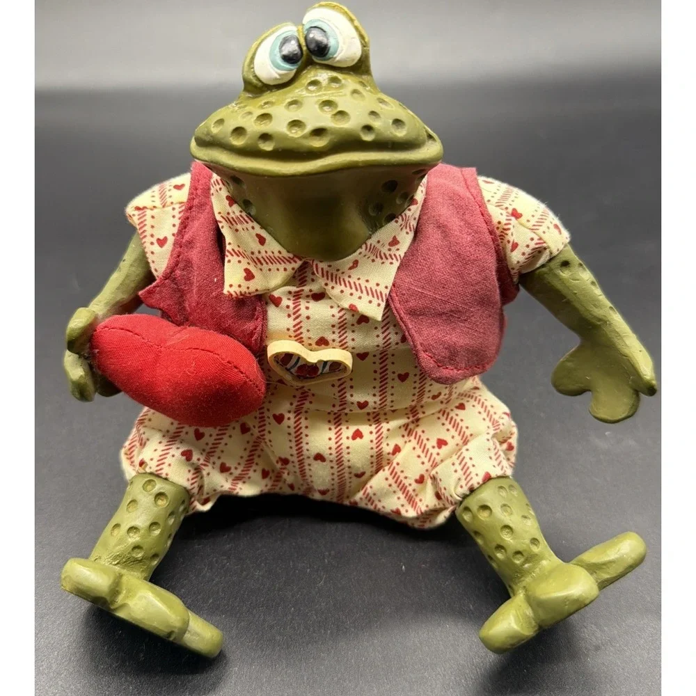 Valentino Frog Shelf Sitter Russ Berrie Kathleen Kelly's Frog 422L‎ With Tag VTG